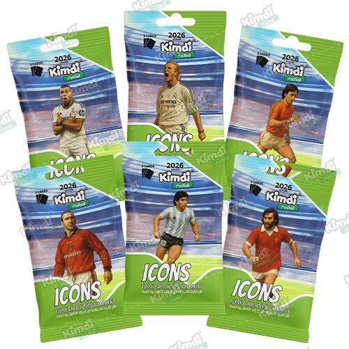 بسته کیمدی فوتبال 2026 Icons- پک 6 تایی ویژه کلکسیونر های نقره ای